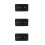3Pcs Quick Install Surfboard Tail Fin Connector Black PVC for Kayak 5