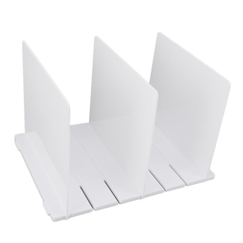 Modern ABS Shelf Divider Holder for Purses, Books, 3 Boards