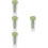 4Pcs Multipurpose Plastic Water Jug Green Drink Pitchers with Lid 7