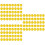 150Pcs PVC Seamless Balls Yellow Plastic Party Activity Props 8