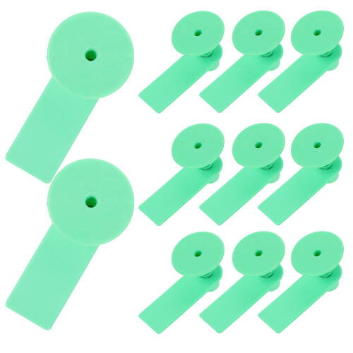 2 Count Livestock Ear Tag Animal Identification Tags Cattle Green 2