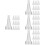 200Pcs Clear Plastic Vial Bottle Caps Horn Shape for Sample Bottles 6