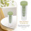 4Pcs Multipurpose Plastic Water Jug Green Drink Pitchers with Lid 10