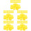 500Pcs Durable Yellow Plastic Bottle Caps for Home DIY Craft Making 6