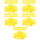 500Pcs Durable Yellow Plastic Bottle Caps for Home DIY Craft Making 7
