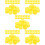 500Pcs Durable Yellow Plastic Bottle Caps for Home DIY Craft Making 8