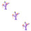 18Pcs Purple Bird Design with Tree Stand 9