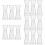 15Pcs Clear Reusable Reusable Cocktail Measuring Cup Double Jigger Bar Accessory 10