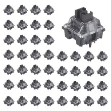 45 Stuks V3 Pro Crèmezwarte Schakelaars 5-Pins 55gf Lineaire Schakelaar met Stofdichte Steel, Compatibel met MX Mechanisch Toetsenbord