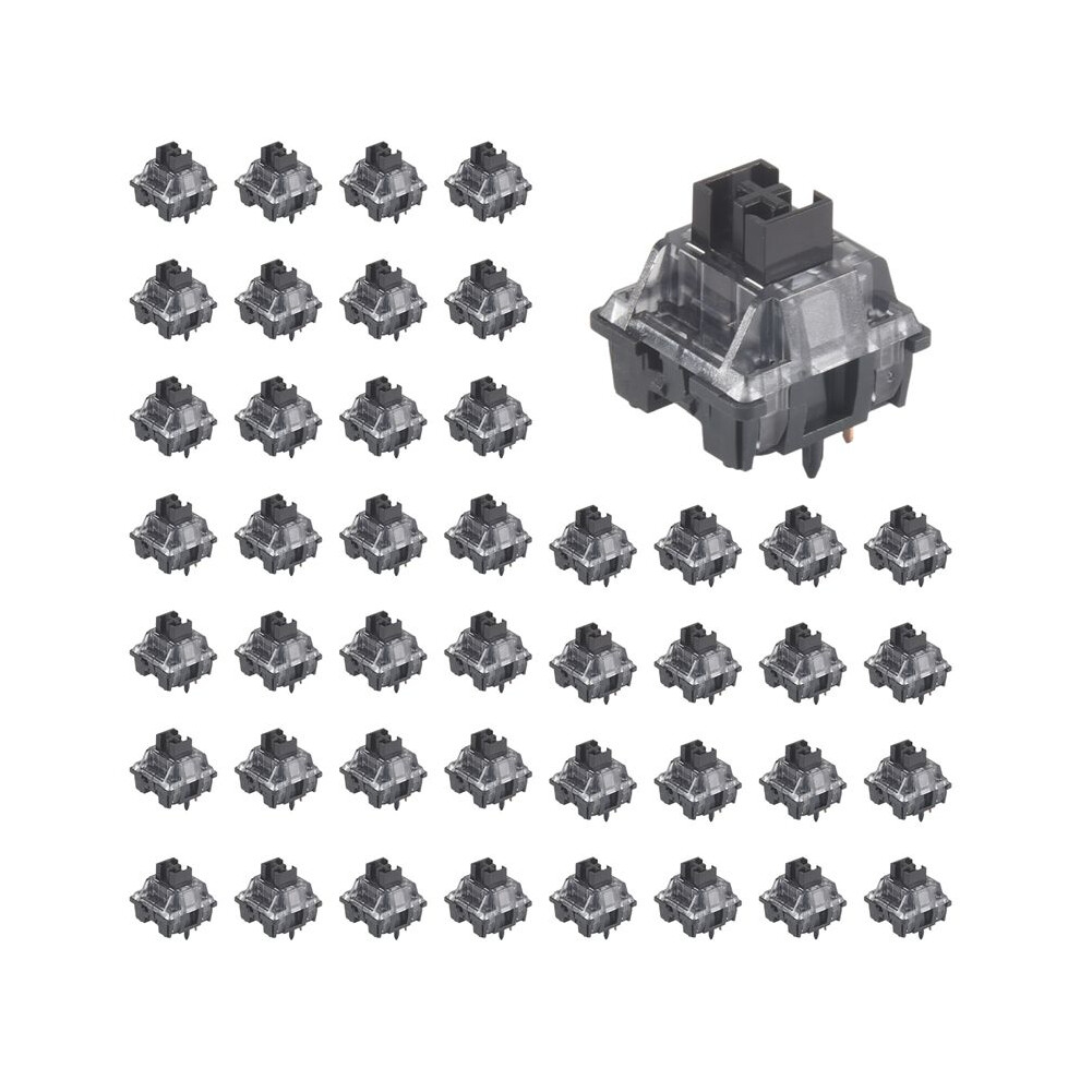 45Pcs V3 Pro Switches 5 Pin 55Gf Linear With Dustproof Stem Compatible With Mx Mechanical Keyboard Cream/Black 4713492671301