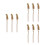 9Pcs Multifunctional Golden Metal Rust Removing Brushes for Home Use 6