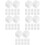 60Pcs Reusable White Marble Whiskey Stones Convenient Beverage Cooler 8