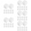 60Pcs Reusable White Marble Whiskey Stones Convenient Beverage Cooler 11