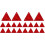 20Pcs Red Warning Signs Triangle Reflective Road Safety Emergency Use 2