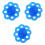 3Pcs Comfortable Blue Exerciser 8-Hole Hand Trainer 3