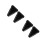 4Pcs Black Silicone fork Holder Triangle for Music 5