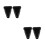 4Pcs Black Silicone fork Holder Triangle for Music 6