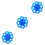 3Pcs Comfortable Blue Exerciser 8-Hole Hand Trainer 5
