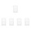 5Pcs Silicone Sleeve for Music Player White Cover Shockproof Protector 6