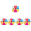 5Pcs Multi Color Prize Wheel DIY Fortune Game Prop for Event Fun 5