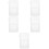 5Pcs Silicone Sleeve for Music Player White Cover Shockproof Protector 8