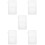 5Pcs Silicone Sleeve for Music Player White Cover Shockproof Protector 9
