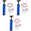3Sets Multi-Function Basketball Pump Blue Portable Ball Inflation Tool 4