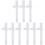 9 Pcs Silicone Straw Water Cup Drinking Spout White 1