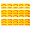 200Pcs Yellow Self Adhesive Direction Labels Durable PVC Floor Markers 2