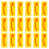 200Pcs Yellow Self Adhesive Direction Labels Durable PVC Floor Markers 3
