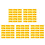 200Pcs Yellow Self Adhesive Direction Labels Durable PVC Floor Markers 4
