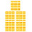 200Pcs Yellow Self Adhesive Direction Labels Durable PVC Floor Markers 7