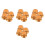 16Pcs Golden Mixer Speed Control Knobs Plastic Rotary for Home Audio 5