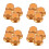 16Pcs Golden Mixer Speed Control Knobs Plastic Rotary for Home Audio 9