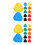 24Pcs Stable Triangle Card Holder for and Kids 6