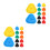 24Pcs Stable Triangle Card Holder for and Kids 7