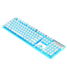 Trådbundet Mekaniskt Tangentbord LED Tyst Tangentbord Gaming Tangentbord Vattentätt Anti-Slide 104 Tangenter Självlysande Tangentbord B