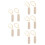 5Sets Ppsu feeding spoon Fork Set Ergonomic Beige Kids Cutlery 3