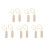 5Sets Ppsu feeding spoon Fork Set Ergonomic Beige Kids Cutlery 5