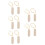 5Sets Ppsu feeding spoon Fork Set Ergonomic Beige Kids Cutlery 7