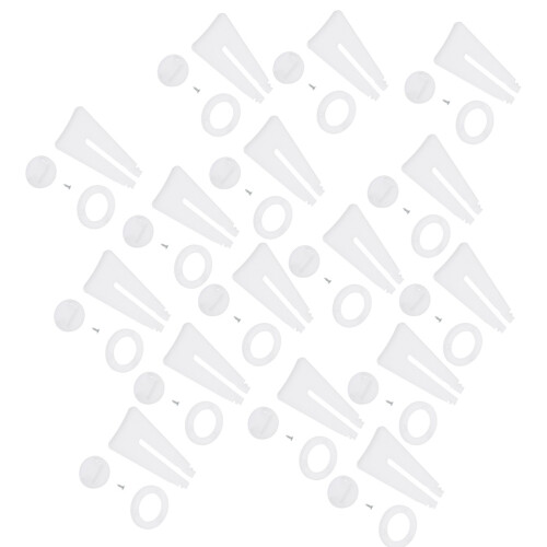 45Pcs White Picture Frame Easel Back Plastic Brackets for Display Use 2
