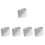 5Pcs White Ceramic Sauce Server Dishes Space-Saving for Condiments 6