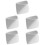 5Pcs White Ceramic Sauce Server Dishes Space-Saving for Condiments 7