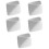 5Pcs White Ceramic Sauce Server Dishes Space-Saving for Condiments 8