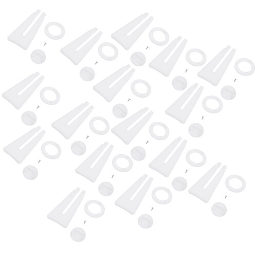 30Pcs White Plastic Photo Frame Stands Stable Desktop Picture Holders 1