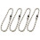 600Pcs Adjustable Silver Ball Chain Connector Clasp for Key Rings 2