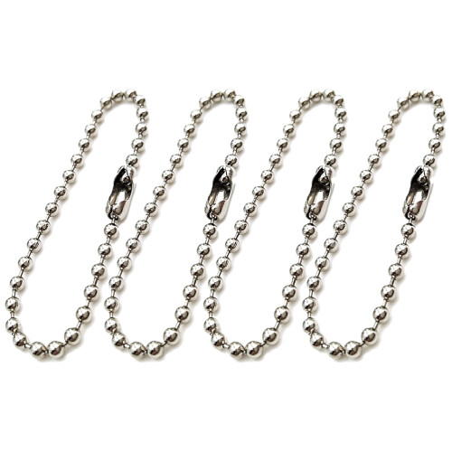 600Pcs Adjustable Silver Ball Chain Connector Clasp for Key Rings 1