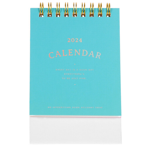 2Pcs Standing Desk Calendar 2024 Office Monthly Planner 1