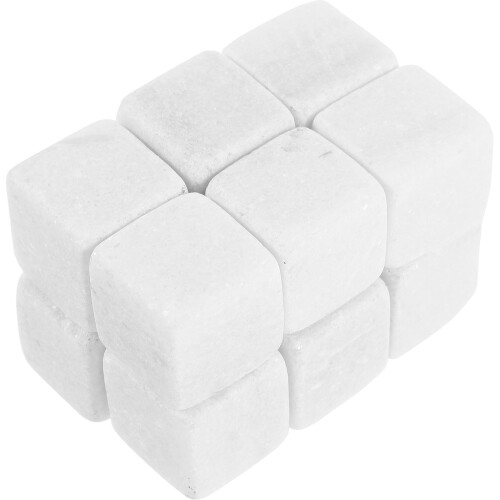 48Pcs Practical White Marble Whiskey Stones Reusable Ice Cubes 1