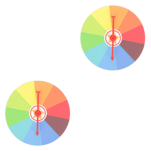 2Pcs Prize Wheel for Party Classroom Game Wall Hanging Fun 1